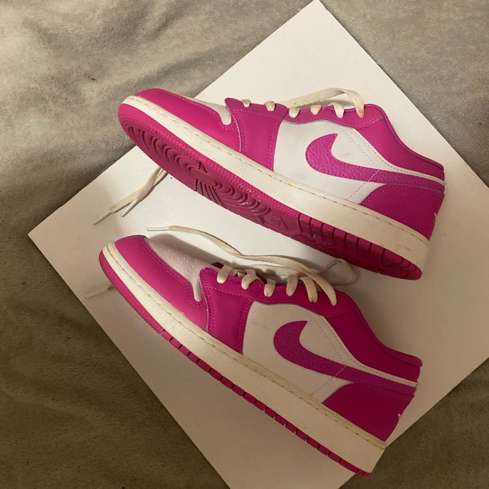 Pink and White Sneakers